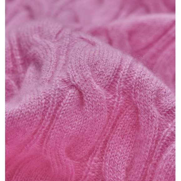 CHICJOC Women 100% Cashmere sweater in rose pink size 40 - Picture 15 of 15